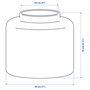 KONSTFULL, ваза, зелено-коричневая 005.119.54