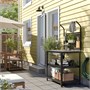 GRILLSKÄR, тумба под раковину с задней панелью, нержавеющая сталь/для наружного применения 295.048.68