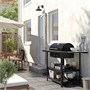 GRILLSKÄR, барбекю на углях с 2 боковыми столиками, нержавеющая сталь/для улицы 295.046.51