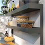BÅTSKÄR, Дополнительный блок с полками, садовый/темно-серый 905.533.98