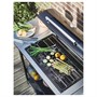 GRILLSKÄR, вспомогательный столик, садовый, нержавеющая сталь чёрный/садовый 805.231.80