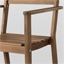 ASKHOLMEN, стул с подлокотниками, открытый, темно-коричневый 705.356.83