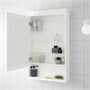 HEMNES, зеркальный шкаф с 1 дверцей, белый 002.176.79