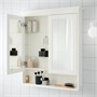 HEMNES, зеркальный шкаф с 2 дверцами, белый 102.176.74