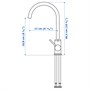 GLYPEN, смеситель, эффект нержавеющей стали 004.423.76