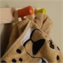 SANDLÖPARE, полотенце с капюшоном, светло-коричневое/с рисунком гепарда 506.032.58
