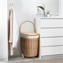 TOLKNING, корзина для белья с колесиками, ива ручной работы 505.126.25