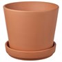 BRUNBÄR, кастрюля с блюдцем, открытая терракота 505.108.29