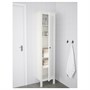 HEMNES, высокий шкаф с зеркальной дверцей, белый 102.176.69