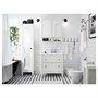 HEMNES, высокий шкаф с зеркальной дверцей, белый 102.176.69