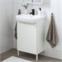NYSJÖN / BJÖRKÅN, умывальник с дверцей/раковиной/краном, белый 395.467.02