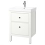 HEMNES / ORRSJÖN, умывальник с ящиками/умывальник/кран, белый 395.467.83