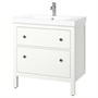 HEMNES / ORRSJÖN, умывальник с ящиками/умывальник/кран, белый 395.467.83