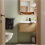 ÄNGSJÖN / BACKSJÖN, умывальник с ящиком/раковиной/краном, под дуб 895.160.57