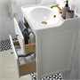 HEMNES / RUTSJÖN, умывальник с ящиками/умывальник/кран, белый 095.618.12