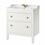 HEMNES / RUTSJÖN, умывальник с ящиками/умывальник/кран, белый 095.618.12