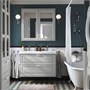 TÄNNFORSEN / ORRSJÖN, умывальник с ящиками/раковина/смесители, светло-серый 595.899.84
