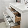 HEMNES / ORRSJÖN, умывальник с ящиками/раковина/краны, белый 995.899.82