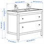 HEMNES / ORRSJÖN, умывальник с ящиками/раковина/краны, белый 995.899.82