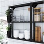 ENHET, настенный каркас с полками, антрацит 404.816.05
