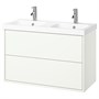 HAVBÄCK / ORRSJÖN, умывальник с ящиками/раковина/краны, белый 395.899.80