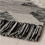 TANNISBY, ковер, безворсовый, ручная работа/серо-черный 205.001.48