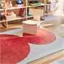 IKEA PS 2026, ковер, низкий ворс, кремовый/красный 306.194.01
