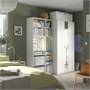 VIHALS, Гардеробная комбинация, белый/зеркальное стекло 094.421.93
