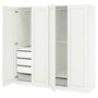 PAX / GULLABERG, комбинация гардероба, белый/белый 895.637.94