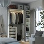 PAX / KAMMARTORP/GULLABERG, Гардеробная комбинация, белый/зеркальное стекло серое 295.725.41