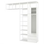 PLATSA, шкаф 2 двери+3 ящика, белый/Фонн белый 695.651.19