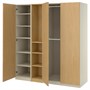 PAX / STORKLINTA, Комбинация гардероба, серо-бежевый/дубовый эффект 196.250.69