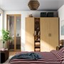PAX / STORKLINTA, Комбинация гардероба, серо-бежевый/дубовый эффект 196.250.69