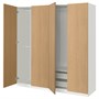 PAX / STORKLINTA, Комбинация гардероба, эффект белый/дуб 996.098.95