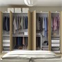 PAX / STORKLINTA, Комбинация гардероба, эффект белый/дуб 295.629.24