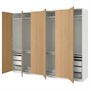 PAX / STORKLINTA, Комбинация гардероба, эффект белый/дуб 295.629.24