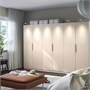 PAX / FARDAL, Комбинация гардероба, белый/глянцевый светло-оранжевый 695.908.21