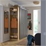 PAX / FORSAND, Комбинация гардероба, темно-серый темно-серый/под дуб 896.069.20