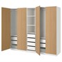 PAX / STORKLINTA, Комбинация гардероба, серо-бежевый/темно-коричневый под мореный дуб 895.629.02