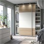 PAX / MEHAMN, Гардеробная комбинация, белая двусторонняя/под белый беленый дуб 196.097.57