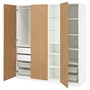PAX / STORKLINTA, Комбинация гардероба, под белый дуб/белый 496.072.19