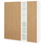 PAX / STORKLINTA, Комбинация гардероба, под белый дуб/белый 496.072.19