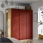 PAX / VIKANES, комбинация гардероба, серо-бежевый/красно-коричневый 696.265.99
