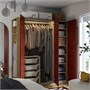 PAX / VIKANES, комбинация гардероба, серо-бежевый/красно-коричневый 696.265.99