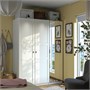 PAX / KAMMARTORP/TYSSEDAL, Гардеробная комбинация, белое зеркальное стекло/серо-белый 896.097.25