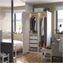 PAX / TONSTAD, комбинация гардероба, белый/белый 396.099.40
