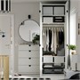 LASTARE, Гардеробная комбинация, белый/с надстройкой по высоте 596.193.30