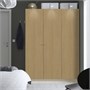 PAX / STORKLINTA, Комбинация гардероба, серо-бежевый/дубовый эффект 096.105.82