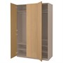 PAX / STORKLINTA, Комбинация гардероба, серо-бежевый/дубовый эффект 096.105.82