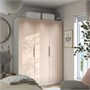 PAX / FARDAL, Комбинация гардероба, белый/глянцевый светло-оранжевый 895.967.37